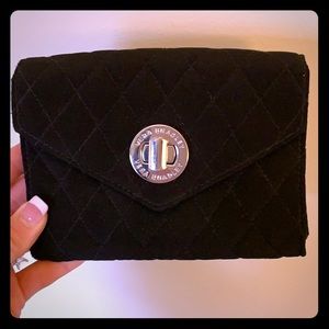 Vera Bradley black wrist wallet
